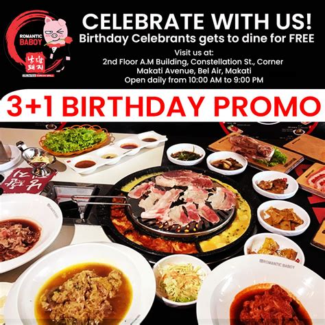 romantic baboy birthday promo 2024